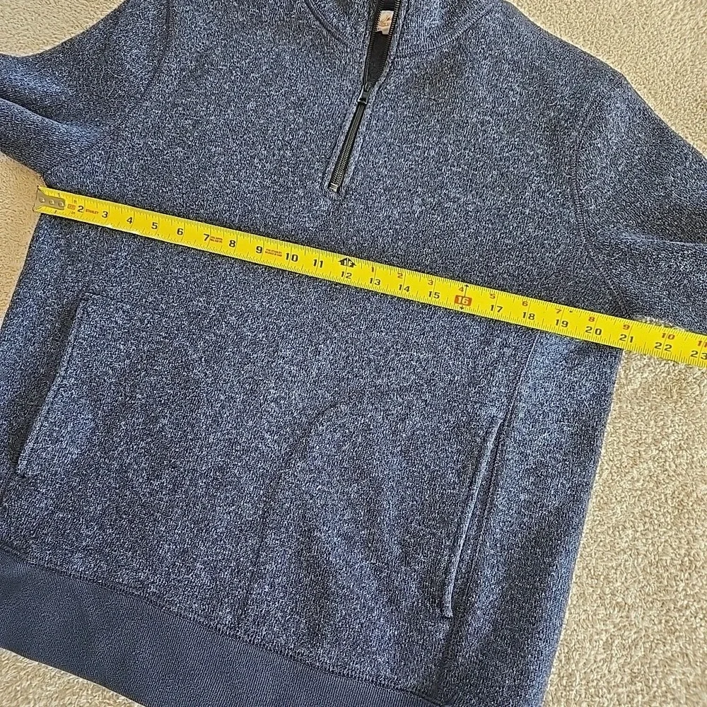 J Crew 1/2 Zip Pullover Knit Sweater Blue‎ Men's Size M Classy Preppy